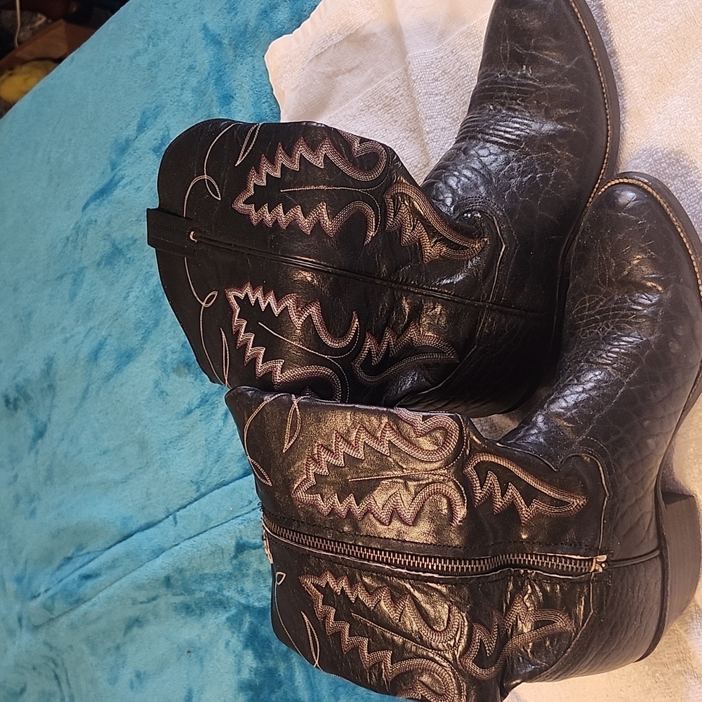 Men's zipper western boots